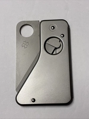 RARE Spyderco Spydercard /Steel /AUS-6 /SC01PS /Discontinued NEW - Image 1 of 4