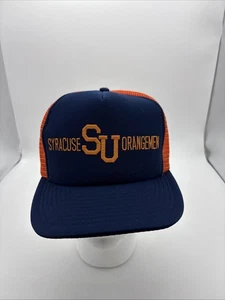 Vintage Syracuse Orangemen Designer Award Kopfbedeckung Druckknopflasche Netz Truckermütze - Bild 1 von 10