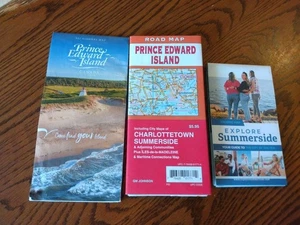 Prince Edward Island, Road Map, PEI highway map & summerside map CANADA - Picture 1 of 1