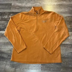 Mountain Hardwear Sweatshirt Herren Large Orange Quarter Zip Fleecepullover Wandern - Bild 1 von 8