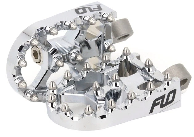 Flo V2 MX Style Footpegs Chrome Harley-Davidson Male Mount — 第 1/1 张图片
