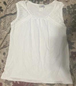 Nueva Camiseta Top CWD Niños Borde de Encaje Sin Mangas Niñas Talla 16 18 Nueva Sin Etiquetas Muy Bonita - Imagen 1 de 5