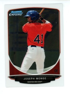 2013 Bowman Draft Picks & Prospects Chrome Joseph Monge #BDPP92 Boston Red Sox