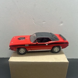 Ertl 1971 Plymouth Hemi Cuda Diecast 1:18 Car Red Collectible Car (READ) - Picture 1 of 24