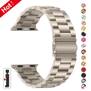 Für Apple Watch Edelstahl Armband Metallarmband Series 10 9 8 7 6 SE Ultra2 - Bild 1 von 24
