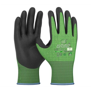 5 x UCI Kutlass NF500G Cut Level 5 Nitrile Foam Coated Glove EN388 4542 - Picture 1 of 3
