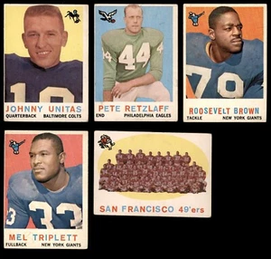 1959 Topps Football Complete Your Set #1-176! You Pick! - Picture 1 of 8