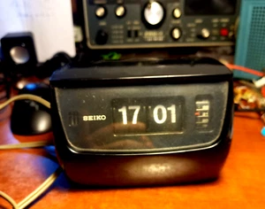 SEIKO SDA573 Orologio a cartellini Flip Clock Vintage Anni 70 FUNZIONANTE 1970 - Foto 1 di 4