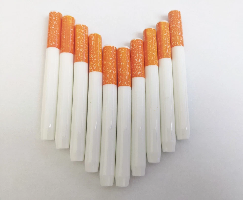 10x Ceramic One Hitter Dugout Pipe Cigarette Bat Large 74mm / 2.92" Free Shippin - Image 1 of 3