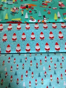 Michael Miller Christmas fabric retro candy claus santa 1950s xmas material - Picture 1 of 3