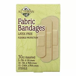 All Terrain Fabric Bandages Sterile Protection Assorted Size 30 Count Pack of 6 - Picture 1 of 3