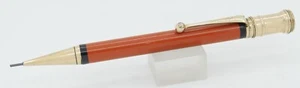 Parker Duofold Jr. Orange w/Gold Trim 1.1mm Pencil - c. 1927 - USA - Picture 1 of 4