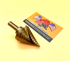 Drill Hog® 1/4"-1-3/8" Step Bit Drill Cobalt M42 Reamer UNIBIT Lifetime Warranty - Picture 1 of 5