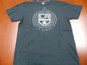 NEW TRIPLE PEAK MAJESTIC NHL LOS ANGELES KINGS BLACK T-SHIRT SIZE L - Picture 1 of 4