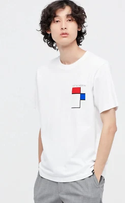 UNIQLO S T-Shirt Piet Mondrian x MOMA Art Icons UT Graphic Mens NEW - Image 1 of 4