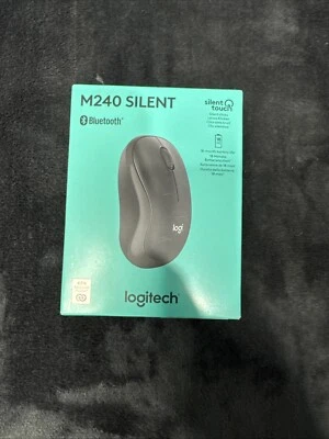 Logitech M240 Silent Bluetooth Wireless Mouse Comfortable Shape Graphite - Image 1 of 4