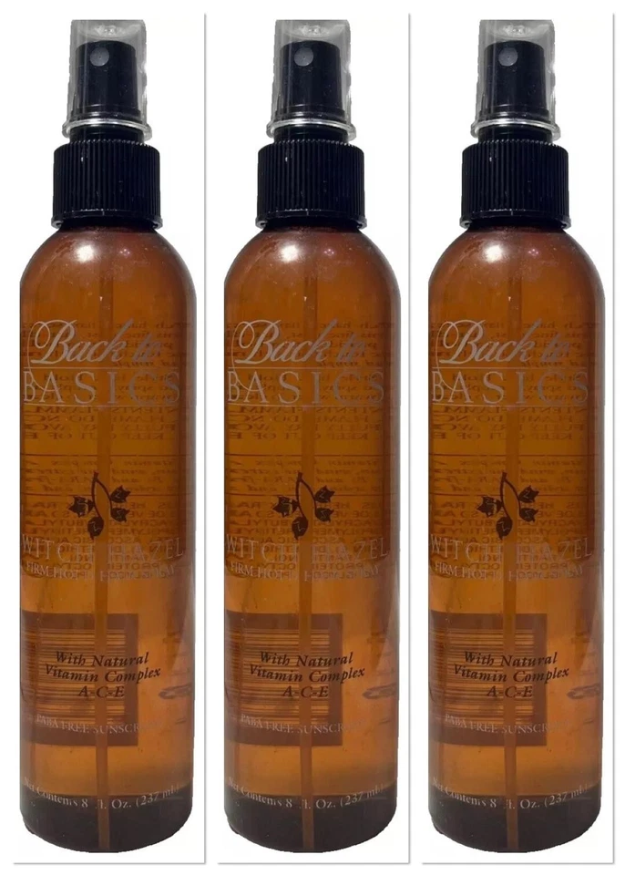 3 Back To Basics Witch Hazel Firm Hold Hair Spray  8 oz ea  (985) - Image 1 of 2