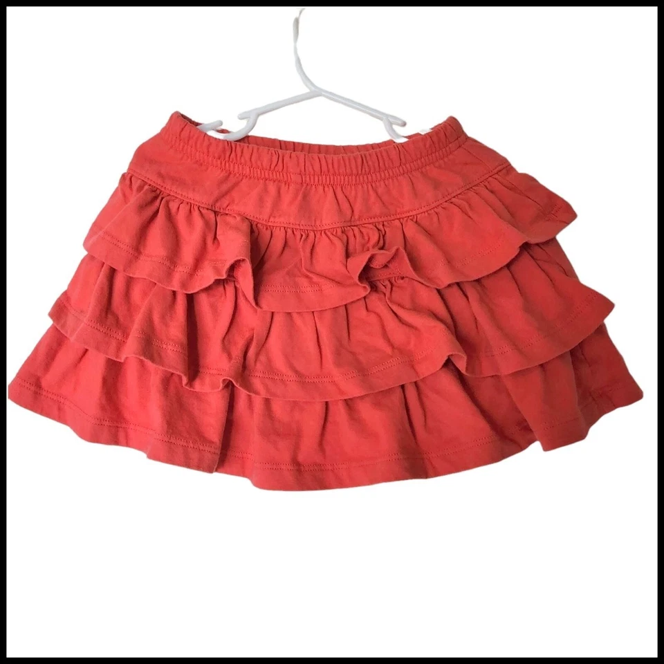 Hanna Andersson Skort Naranja Coral Volantes Talla 110 Talla 5 Años Foto 1 de 3