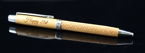 BAMBOO LIGHT TIMBER WOODEN PEN WITH FREE PERSONALISED LASER ENGRAVING - Imagen 1 de 8