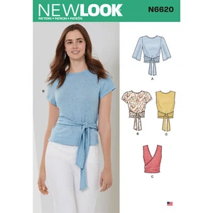 New Look Sewing Pattern N6620 Misses' Wrap Tops - Picture 1 of 4