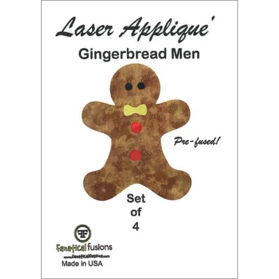Apliques Láser Pan de Jengibre Hombres Fanatical Fusion Juego de 4 Marrón Foto 1 de 3
