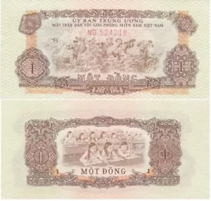 Vietnam South - 1 Dong 1963 aUNC Pick R4 Lemberg-Zp - Picture 1 of 1