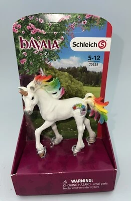 Schleich Rainbow Unicorn Foal Bayala Fantasy Horse Figure 70525 Glitter NEW MIB - Image 1 of 4