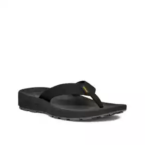 Teva Hydratrek 1150916-BLK Sandals Women's US 9 Black Toe Post Flip Flop ZPO2687 - Picture 1 of 12