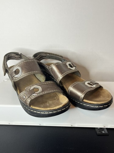 Sandali donna Clarks Bendables con cinturino tacco regolabile taglia 12M spiaggia