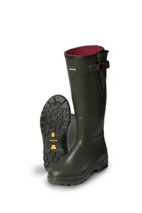Arxus Pioneer Nord Unisex Neoprene Lined Wellington Boot Olive Green - Picture 1 of 3