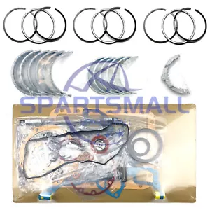 Full Gasket Kit + Bearing Kit + Piston Ring Set for Kubota D902 Engine - Bild 1 von 4