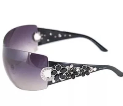 GAFAS DE SOL BVLGARI VINTAGE RARAS 100 % AUTÉNTICAS 652 CRISTALES DE SWAROVSKI $1032 Foto 1 de 4
