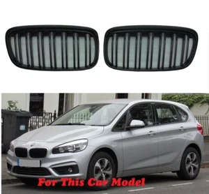 Front Grille M-TECH Style Matte Black For '2014-'2017 BMW F45/F46 2 Series 220i - Imagen 1 de 2