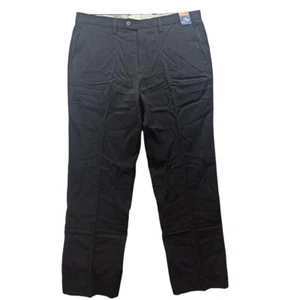 TOMMY BAHAMA Mens Trousers Pants 34x30 W34 L30 BLACK ST THOMAS FLAT FRONT NEW - Picture 1 of 7