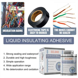 150ML Liquid Insulation Electrical Tape Tube Paste Waterproof Anti-UV Fast Dry - Picture 1 of 26