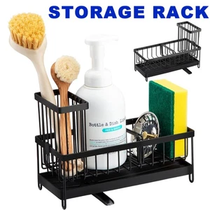 Stainless Steel Kitchen Storage Rack With Automatic Drainage Removable Partition - Picture 1 of 9