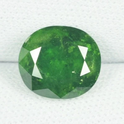 3.84 ct GCI" MASSIVE RARE NATURAL ANDRADITE - DEMONTOID GARNET  OVAL See Vdo ! - Image 1 of 4