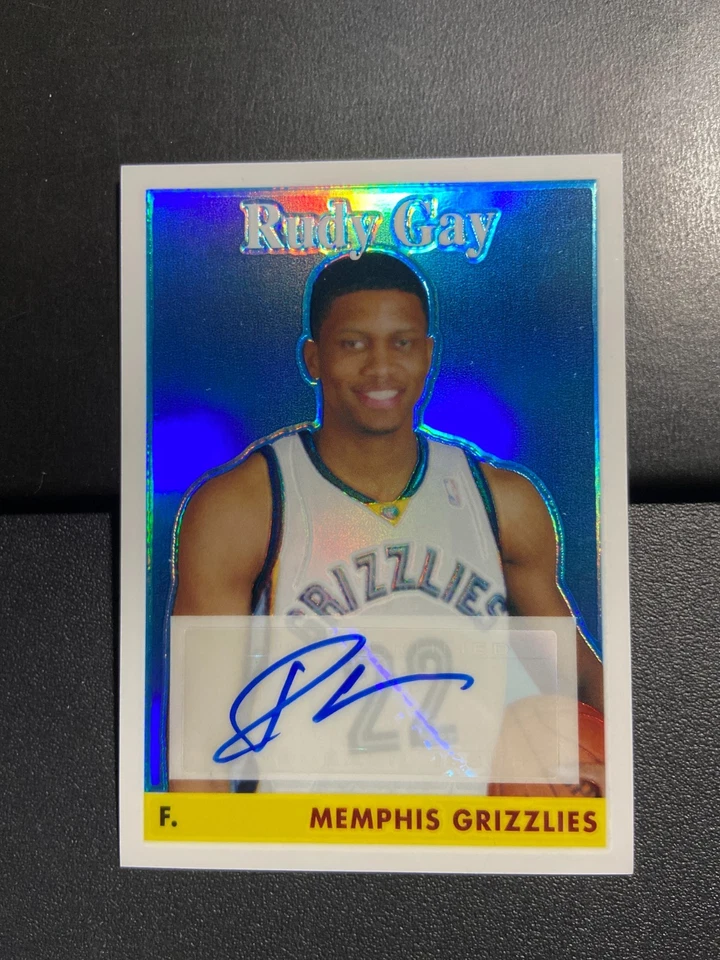 2008-09 Topps Chrome 1958-59 Variations Autographs Refractors #76 Rudy Gay /390 - Image 1 of 1
