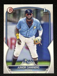 23 1° Bowman Chrome Junior Caminero BCP61 Tampa Bay Rays spedizione gratuita - Foto 1 di 2