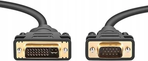 Kabel DVI-I PremiumCord na D-Sub czarny 1 m (towar B) - Zdjęcie 1 z 1