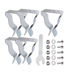 5Pcs Window Well Cover Spring Clip Egress Cover Spring Clip With Screws - Picture 1 of 8