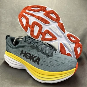 HOKA Bondi 8 Men's Size 10.5D Running Sneakers Blue Comfort Shoes 1123202 GBMS - Picture 1 of 16
