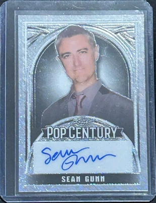 SEAN GUNN ~ 2024 Leaf Pop Century Metal Shimmer Silver AUTO #BASG2 (#16/25) - Image 1 of 2