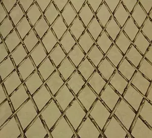 Kingway Verona Antik Beige Bambus Rankgitter Kissen Stoff Meterware 54" W - Bild 1 von 5