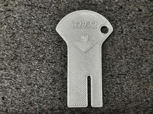 Replacement Control Card Key B2972 Hakko, FX-951 FR-803B/802 FM-205/204/203 Gray - Picture 1 of 8