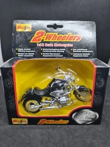 New Vintage Maisto 1:18 Scale Die Cast 2 Wheelers Motorcycle BMW R1200 Black  - Picture 1 of 6