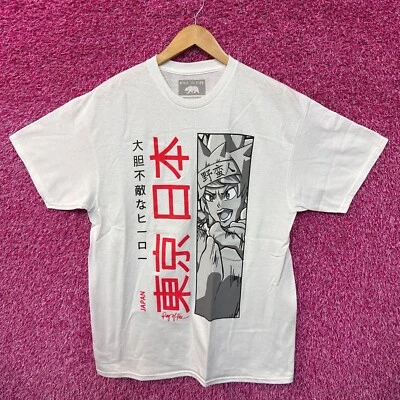 Camiseta Ring of Fire Puffy Print Japón Anime Streetwear L Foto 1 de 4