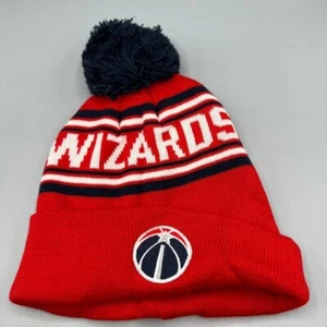 Washington Wizards Mütze Youth Rot NBA Cuffed Beanie Bommelmütze Neu - Bild 1 von 4