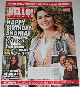 Hello Canada Magazine No 623 Sept 3 2015 Happy Birthday Shania Aretha Franklin - Picture 1 of 12