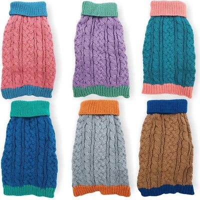 Dog Warm Sweater Knitwear Jumper Winter Clothes Puppy Cat Coat Small Large Pet - Image 1 of 4